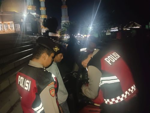 Gencarkan Patroli Malam, Satuan Samapta Polres Pesawaran Beri Rasa Aman Warga