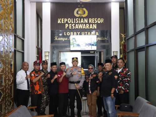Perkuat Soliditas Jaga Kamtibmas Ramadan dan Berkelanjutan, Kapolres Pesawaran Terima Audiensi Strategis Bersama Ormas