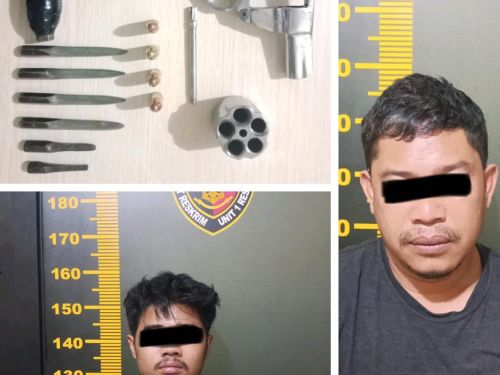 Tak Berkutik Saat Dikejar, Pembawa Senpi Rakitan dan Amunisi Aktif Diamankan Tekab 308 Presisi Polres Pesawaran