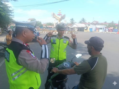 Tingkatkan Disiplin Berkendara, Satgas Gakkum Polres Pesawaran Berikan Puluhan Teguran dalam Operasi Keselamatan Krakatau 2026